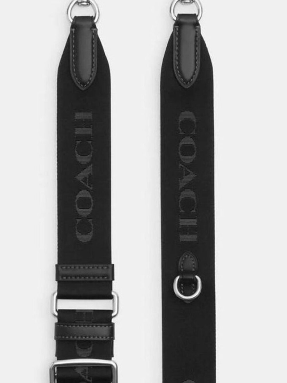 Coach Webbing and smooth leather Replacement Strap.  (New With Tags)